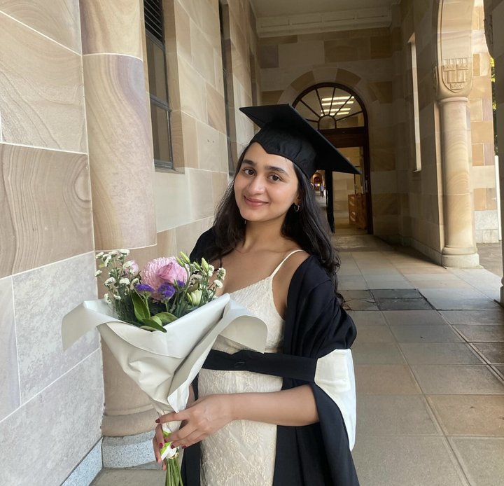 Isha Chawla at her UQ graduation